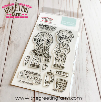 Hot & Sunny clear stamp set - The Greeting Farm