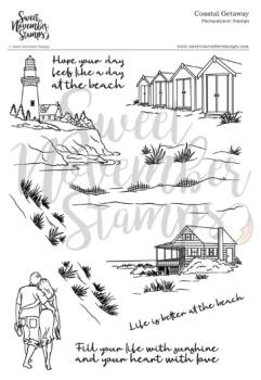 ****NEW**** Sweet November - Background Builder: Coastal Getaway Clear stamp set