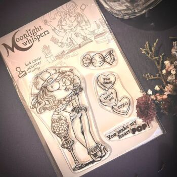 ****NEW**** Moonlight Whispers - Bubblegum Bambi - Clear Stamp