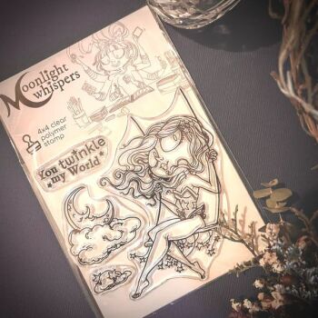 ****NEW**** Moonlight Whispers - The Glittering Trapezist - Clear Stamp