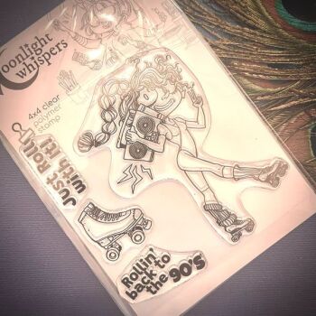 Moonlight Whispers - Rollin' Back to the 90s - Clear Stamp