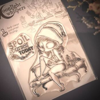 ****NEW**** Moonlight Whispers - Spoil Yourself Today - Clear Stamp