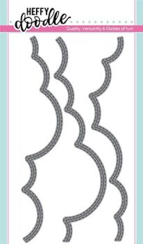 Heffy Doodle - Silver Linings Cloud Border Dies