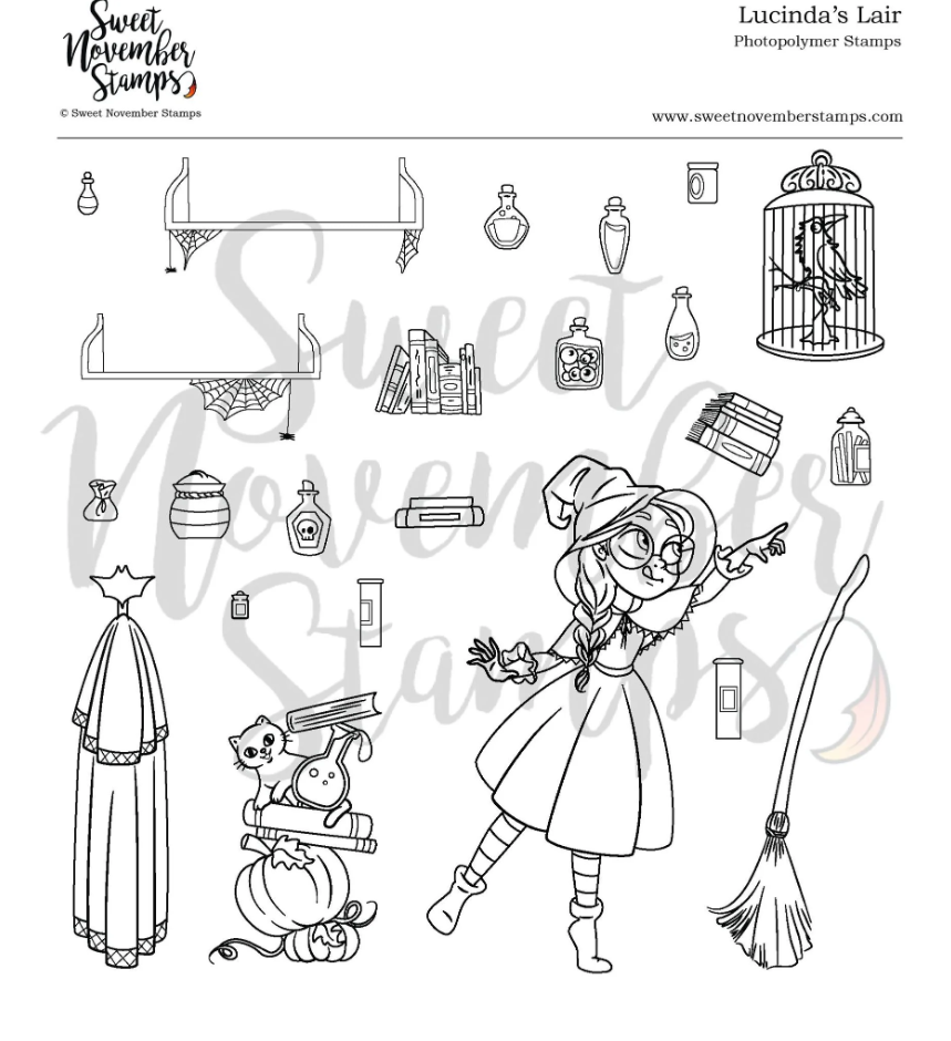 ****NEW**** Sweet November - Lucinda's Lair Clear stamp set