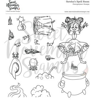 Sweet November - Sorsha's Spell Room Clear stamp set