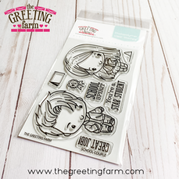 ****NEW****School Couple clear stamp set - The Greeting Farm