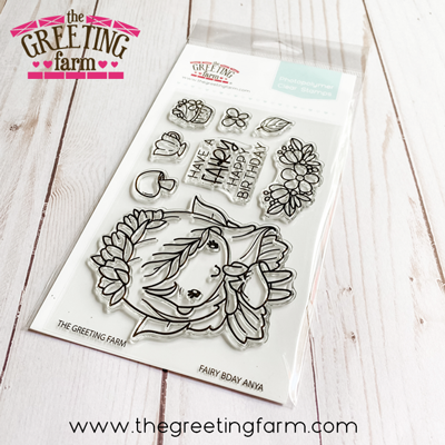 Fairy Bday Anya clear stamp set - The Greeting Farm