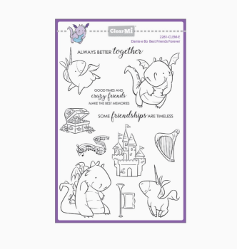 Impronte D'Autore - Dante and Bo Best Friends Forever clear stamps