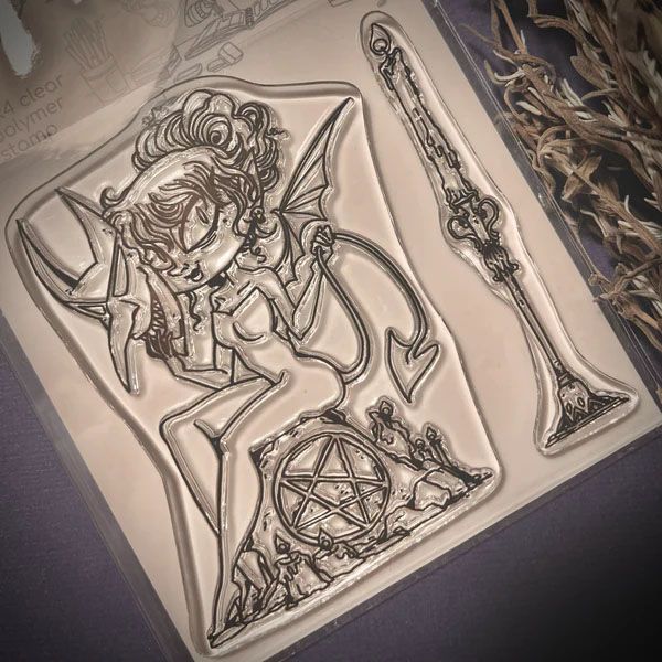 Moonlight Whispers - The Masked Deviless - Clear Stamp
