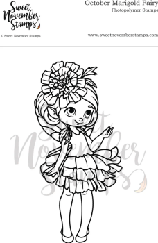 ****NEW**** Sweet November - October Marigold Fairy Clear stamp set