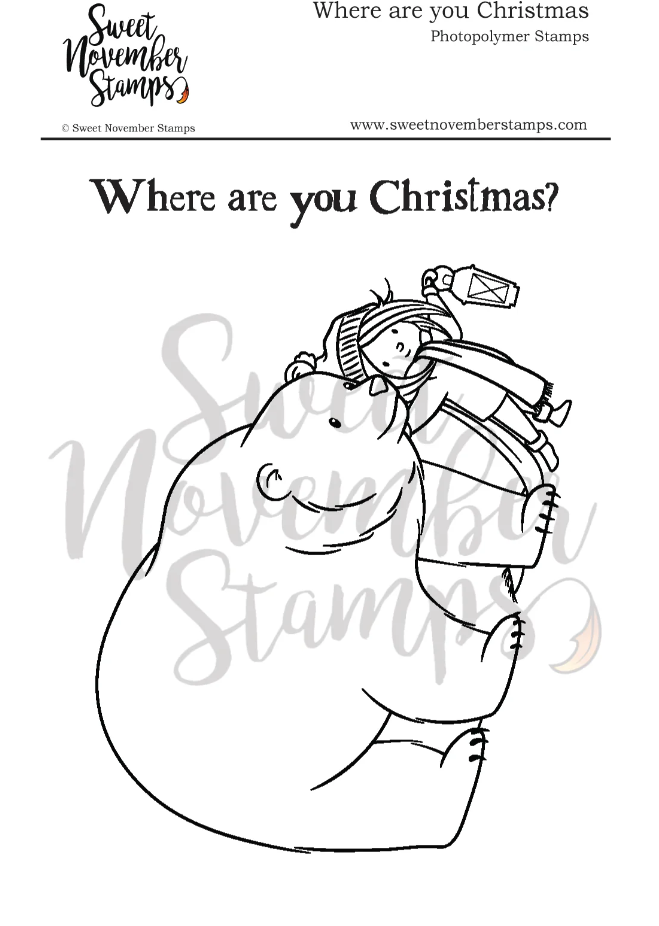 ****NEW**** Sweet November - Where are you Christmas stamp set