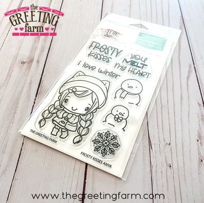 Frosty Kisses Anya clear stamp set - The Greeting Farm