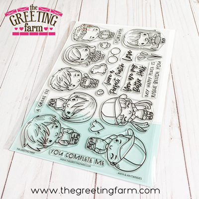 ****NEW****Anya & Ian Twinsies clear stamp set