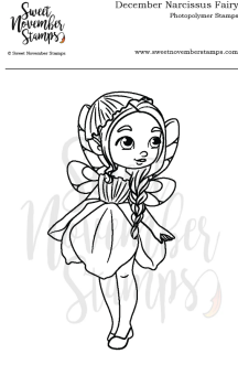 ****NEW**** Sweet November - December Narcissus Fairy Clear stamp set