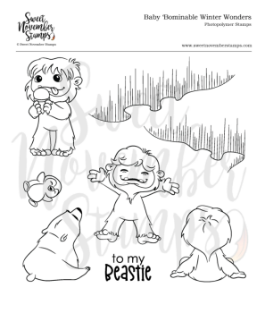 Sweet November - Baby 'Bominable Winter Wonders Clear stamp set