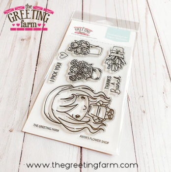 Anya's Flower Shop clear stamp set - The Greeting Farm