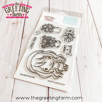 ****NEW****Anya's Flower Shop clear stamp set - The Greeting Farm