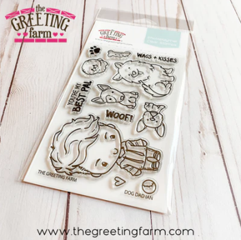 Dog Dad Ian clear stamp set - The Greeting Farm