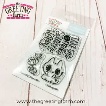 ****NEW****Make Happy clear stamp set - The Greeting Farm