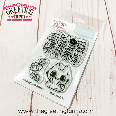 Make Happy clear stamp set - The Greeting Farm