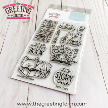 Book Lover clear stamp set - The Greeting Farm