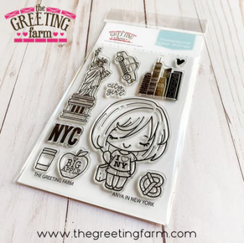 Anya in New York clear stamp set - The Greeting Farm