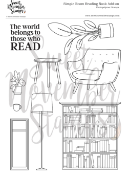 ****NEW**** Sweet November - Simple Room Reading Nook Add-On Clear stamp set