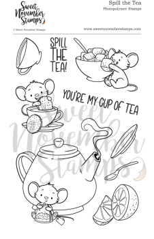 ****NEW**** Sweet November - Spill the Tea Clear stamp set