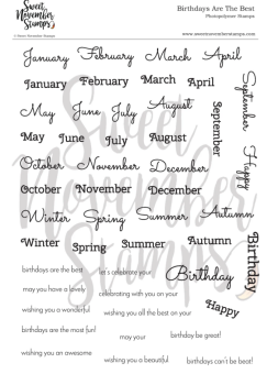 ****NEW**** Sweet November - Birthdays Are the Best Clear stamp set