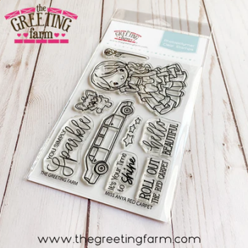 ****NEW****Miss Anya Red Carpet clear stamp set - The Greeting Farm