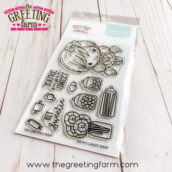 ****NEW****Anya's Candy Shop clear stamp set - The Greeting Farm