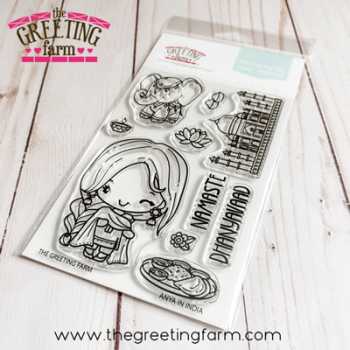 ****NEW****Anya in India clear stamp set - The Greeting Farm