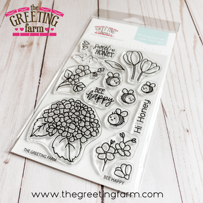 ****NEW****Bee Happy clear stamp set - The Greeting Farm