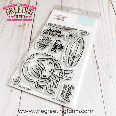 ****NEW****Surfs Up Anya clear stamp set - The Greeting Farm