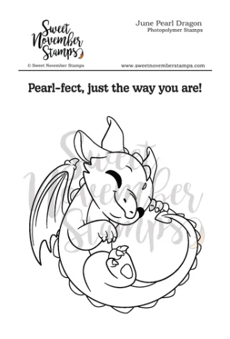 ****NEW**** Sweet November - June Pearl Dragon Clear stamp set