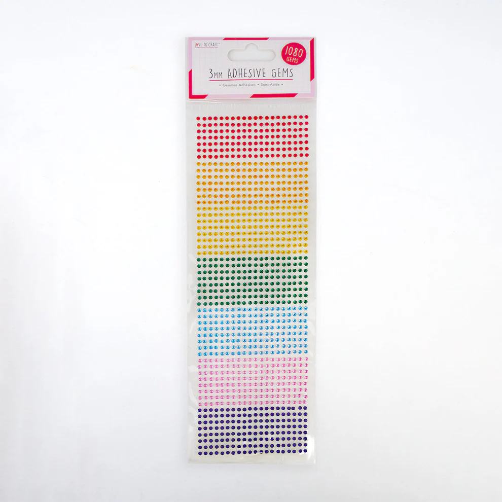 Love To Craft Gems Rainbow - Choose 3mm, 6mm or 10mm