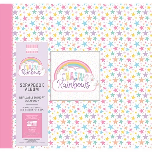 First Editions Chasing Rainbows Stars 12x12 scrapbook Album