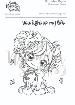 ****NEW**** Sweet November - Flutterbee Kaylee Clear stamp set