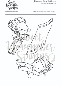 ****NEW**** Sweet November - Fairwee Sun Bathers Clear stamp set
