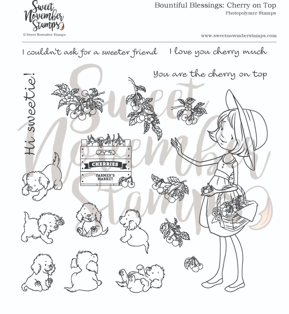 ****NEW**** Sweet November - Bountiful Blessings: Cherry on Top Clear stamp