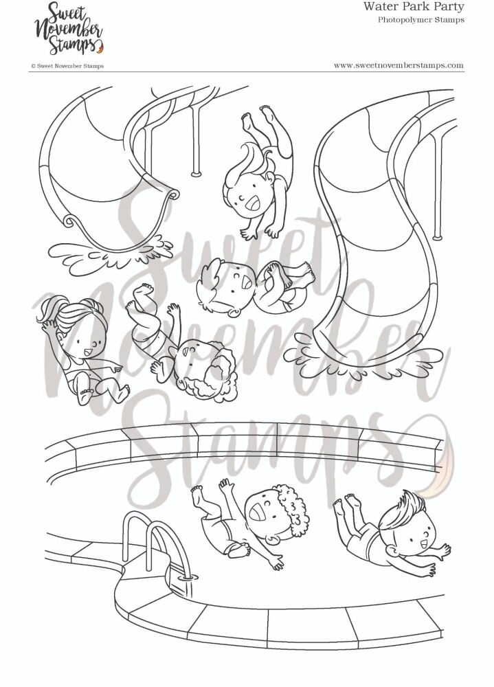 ****NEW**** Sweet November - Water Park Party Clear stamp set
