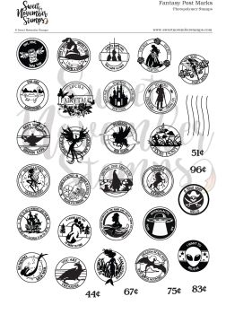 ****NEW**** Sweet November - Fantasy Post Marks Clear stamp set