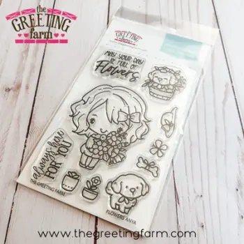 ****NEW****Flowers Anya clear stamp set - The Greeting Farm