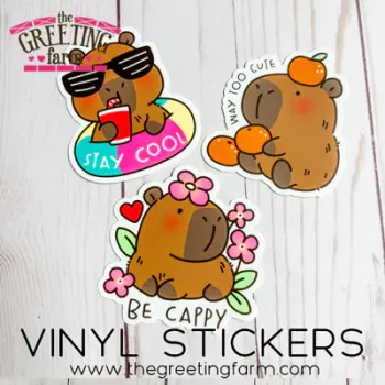 ****NEW****Capybaras - 3" Vinyl Stickers - The Greeting Farm