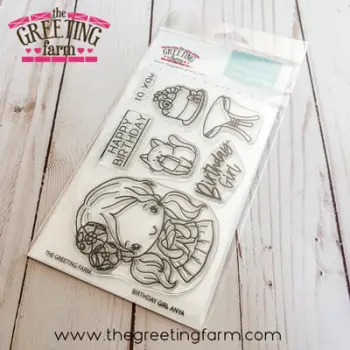 ****NEW****Birthday Girl Anya clear stamp set - The Greeting Farm