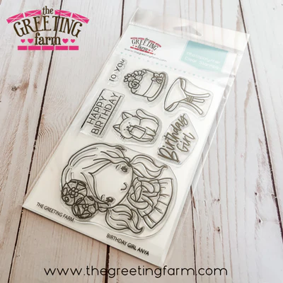 ****NEW****Birthday Girl Anya clear stamp set - The Greeting Farm