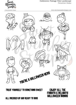 ****NEW**** Sweet November - Halloween Postage Pals: Landscape Clear stamp set