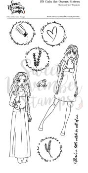 ****NEW****Sweet November - SN Gals: The Owens Sisters Clear stamp set