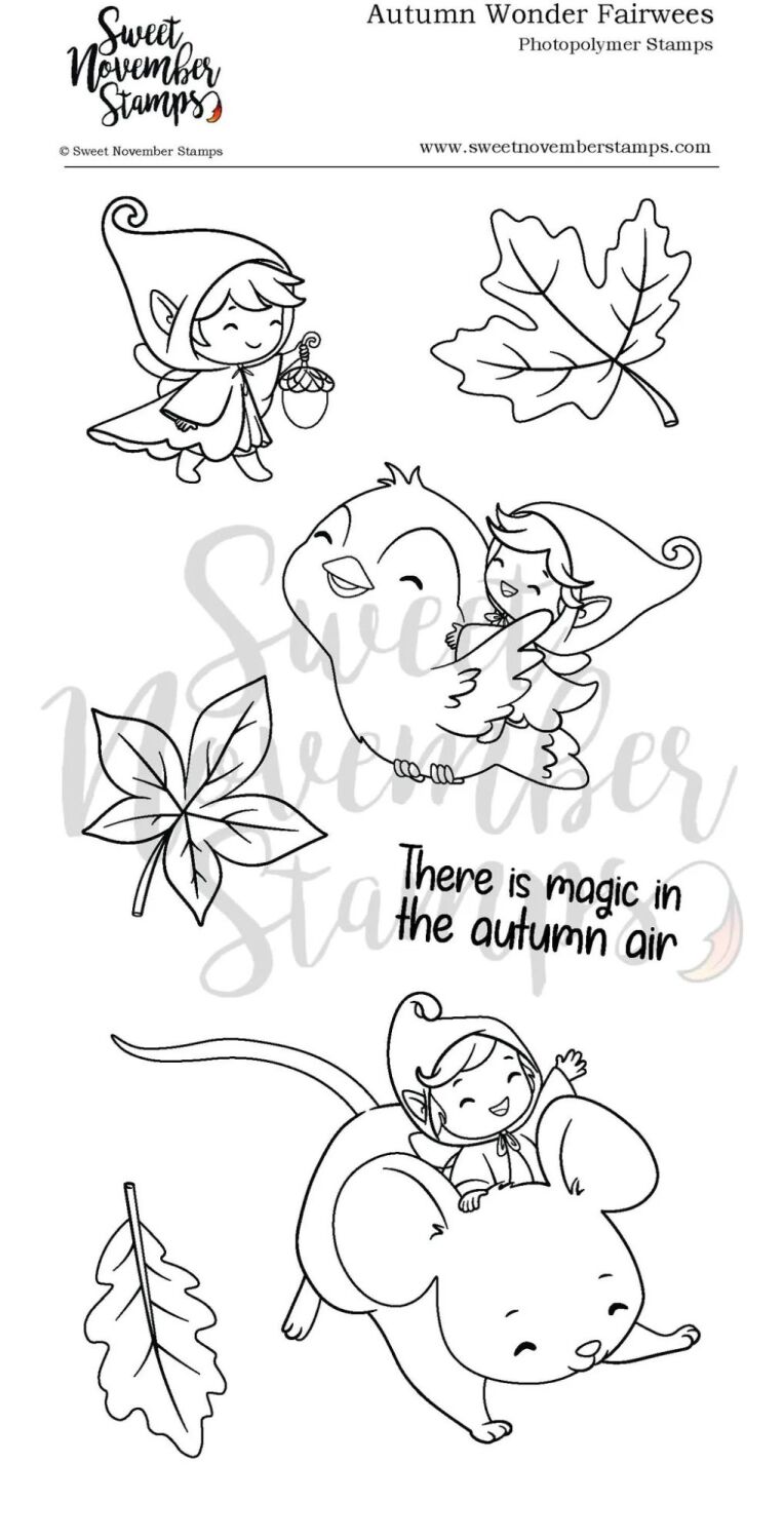 ****NEW****Sweet November - Autumn Wonder Fairwees Clear stamp set