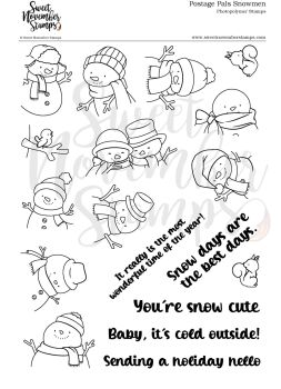 ****NEW**** Sweet November - Postage Pals: Snowmen Clear stamp set